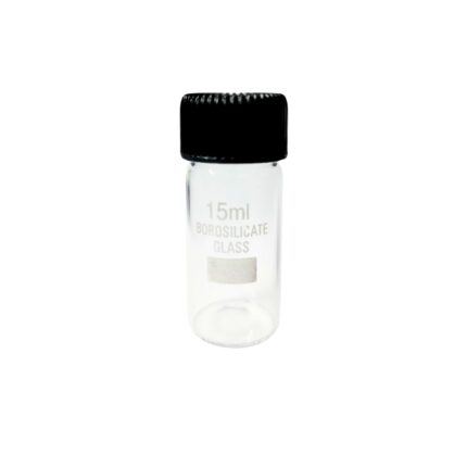 Borosilicate Reagent Bottle with Screw Cap (15 ML) - Pack of 10