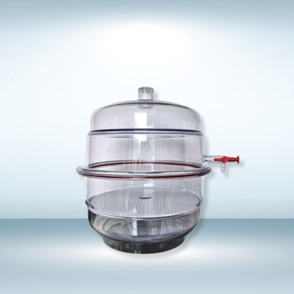 Plastic Desiccator (Vaccum) (All Clear) PC/PC 300 mm