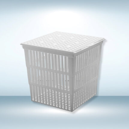 Plastic Test Tube Basket (With Cover) 110 x 120 x 150 mm (Pack of 6)