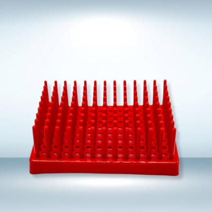Plastic Test Tube Peg Rack-96 Places for 13mm Tubes (Pack of 6)