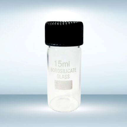 Borosilicate Reagent Bottle with Screw Cap (15 ML) - Pack of 10